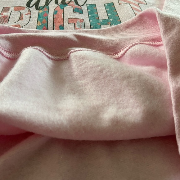 Pink Plus Size Christmas Sweatshirt - Picture 4 of 4